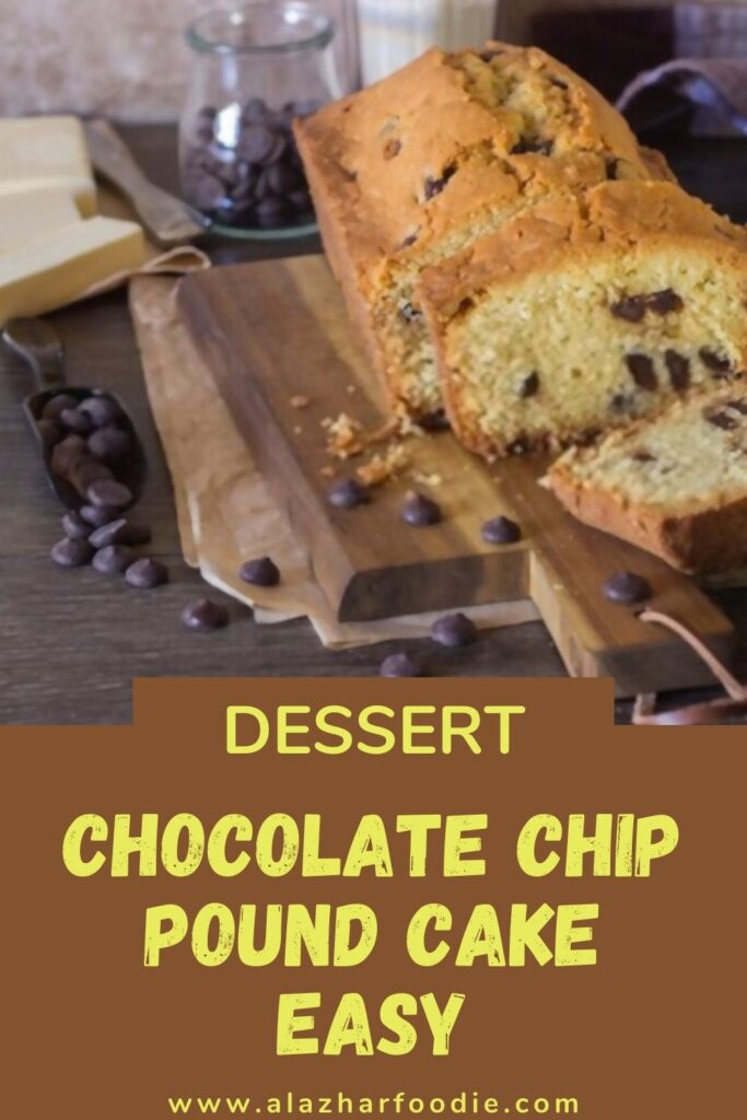 Chocolate Chip Pound Cake Easy
