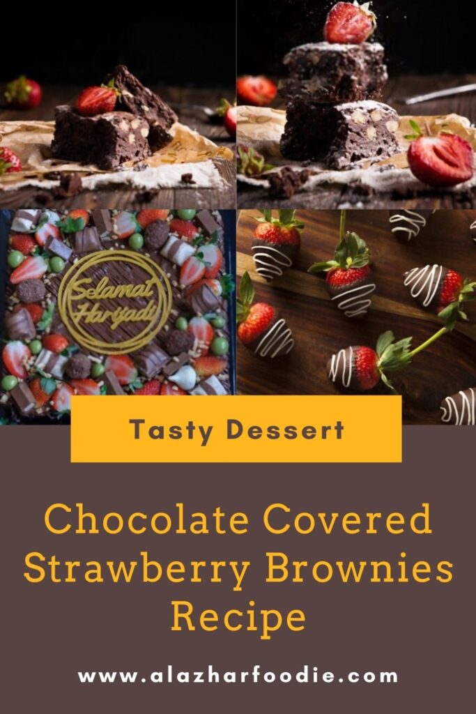 Chocolate Covered Strawberry Brownies Recipe 