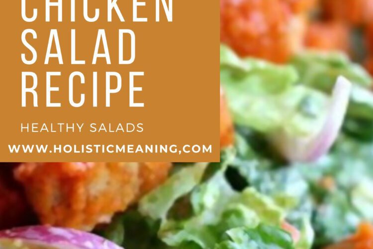 Healthy Buffalo Chicken Salad Recipe #holistic #healthysalad