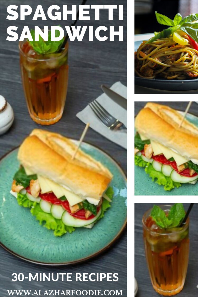 How to Make Spaghetti Sandwich With Cheese? AlAzharfoodie Recipes