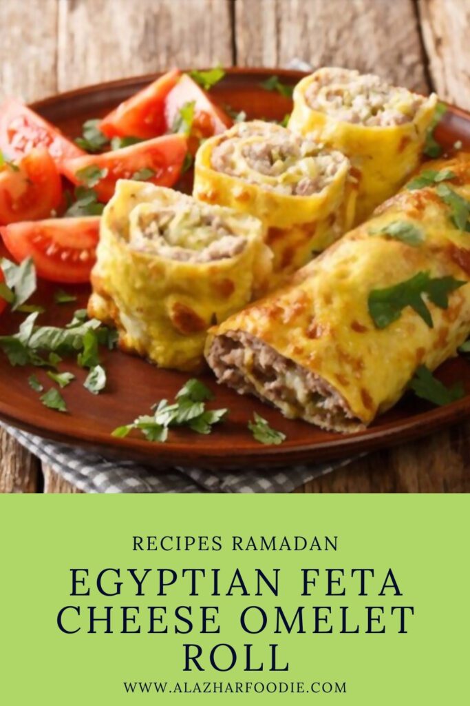 Egyptian Feta Cheese Omelet Roll