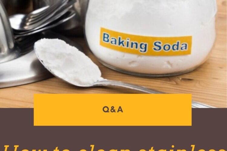 How to clean stainless steel appliances with baking soda?