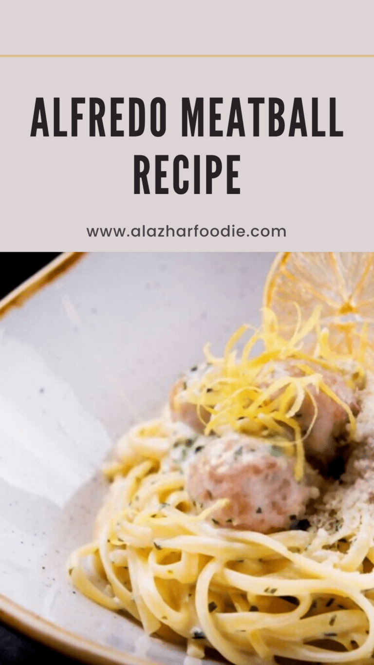 Alfredo Meatball Recipe » Al Azhar Foodie