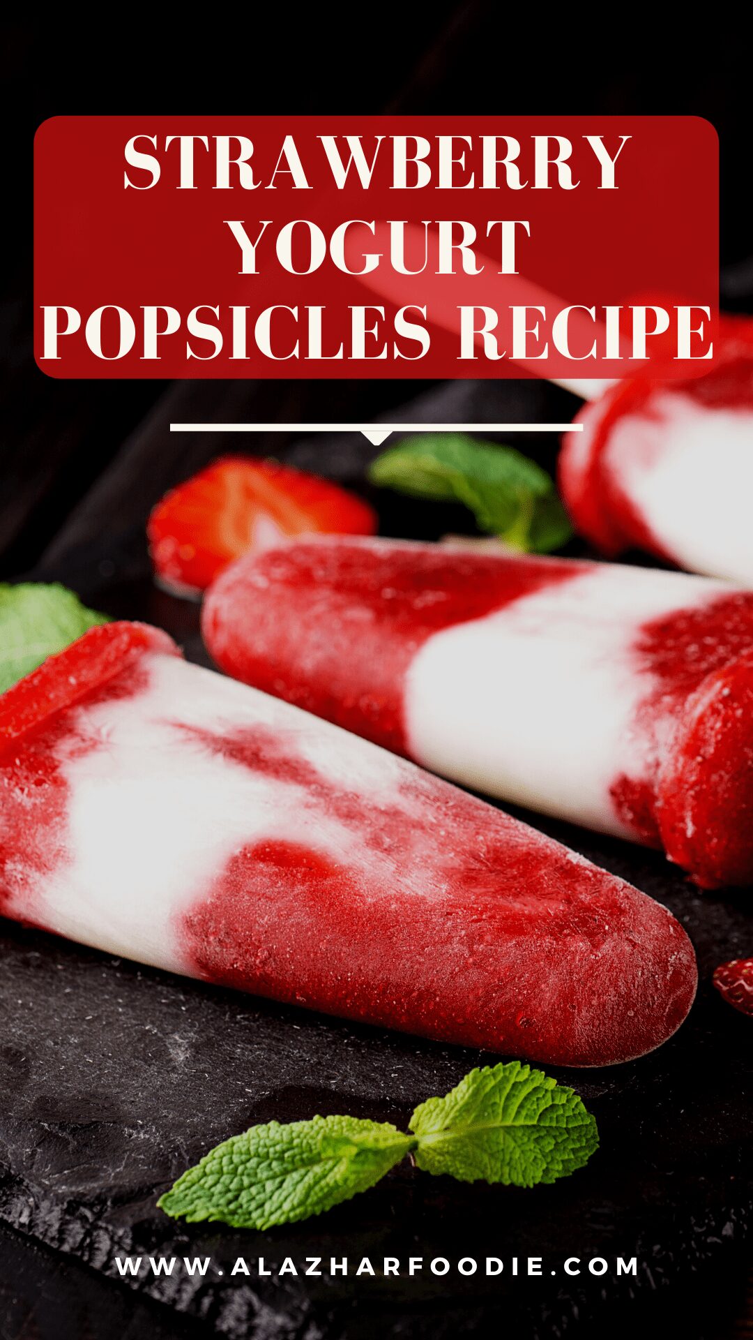 Strawberry Yogurt Popsicles Recipe