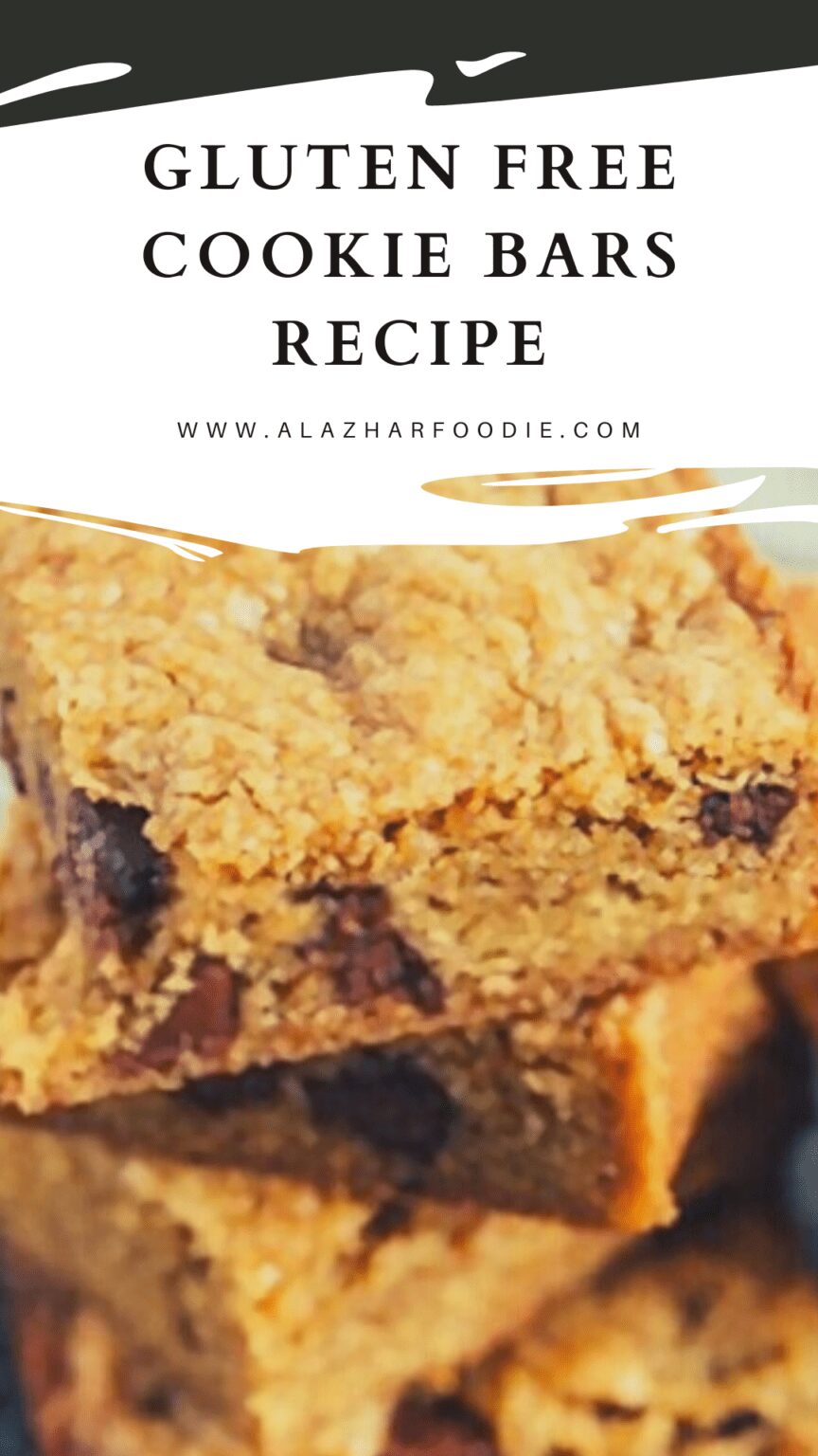 Gluten Free Cookie Bars Recipe » Al Azhar Foodie