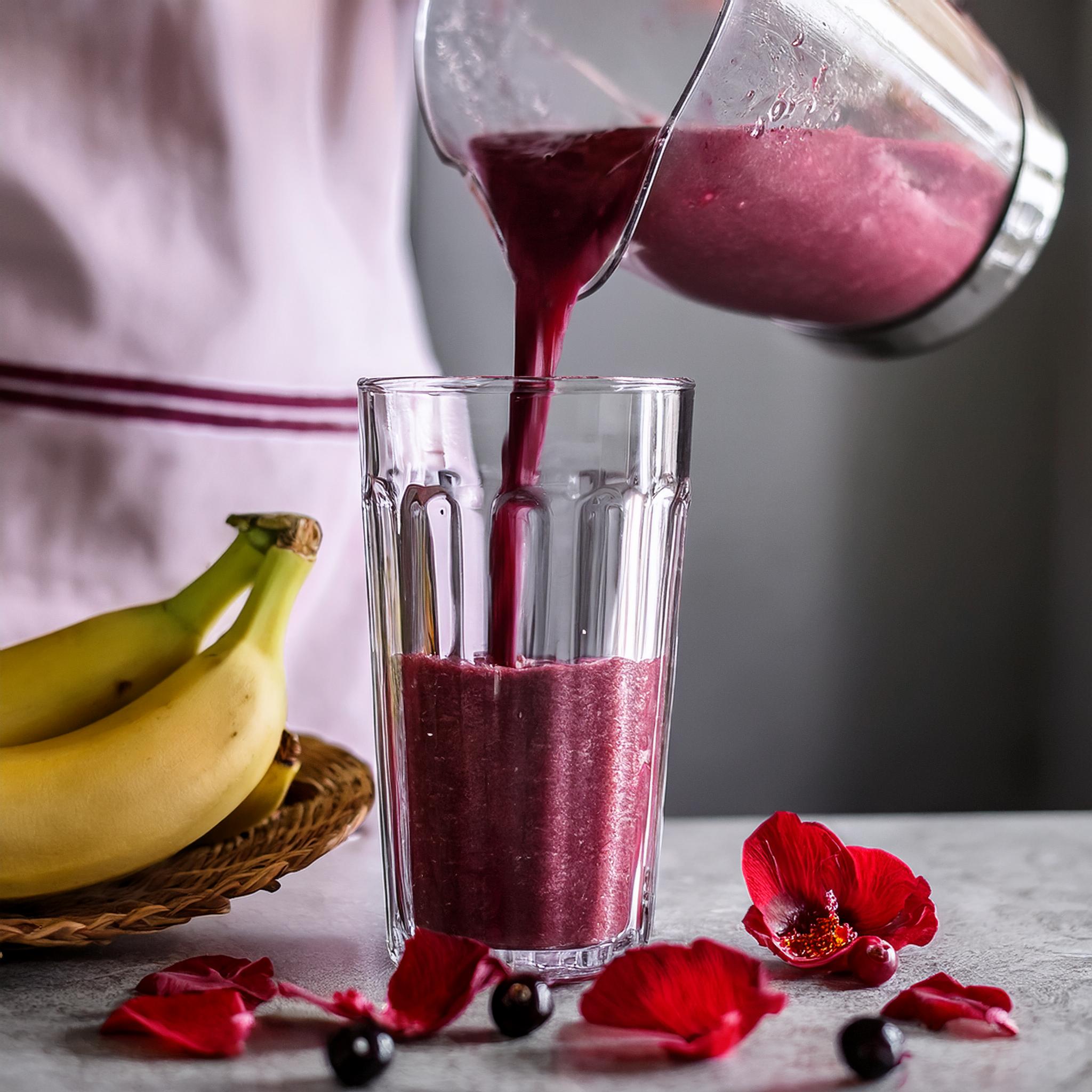 Hibiscus Tea Smoothie